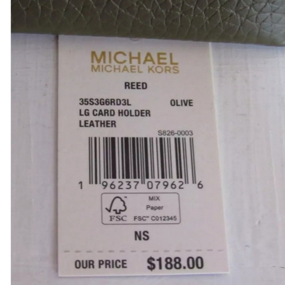 NWT - MICHAEL KORS - Large Pebbled Leather Card Case - Picture 3 of 3